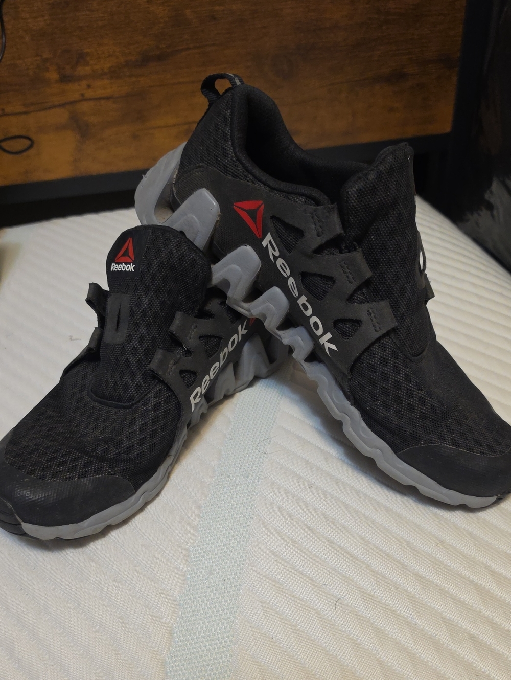 Men's Reebok Zigtech Big N Quick Black 8½ Shoes *Read Description